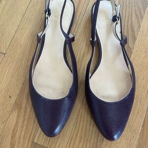 Cole Haan Women's Dark Purple Slingback Heels